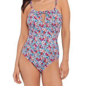 Time and Tru Women’s and Plus 2X Keyhole One Piece Swimsuit Size 2X Bathing Suit